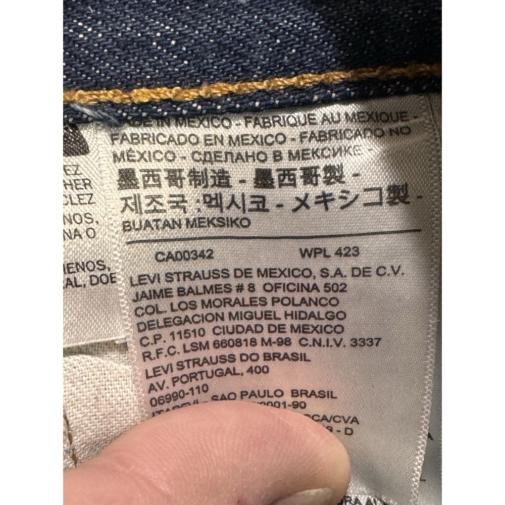 Levi's 501 Jeans Men 40(38)x34 Blue Pressed Original Straight Fit Dark Denim* - Picture 7 of 9